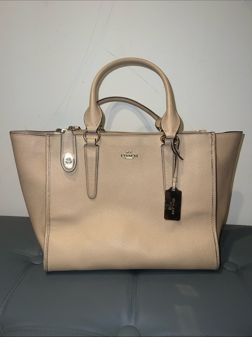 Coach Pebbled Leather Carryall
